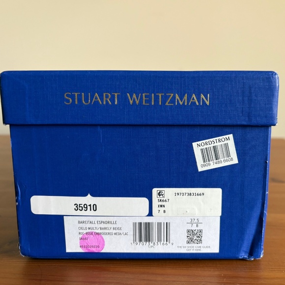 Stuart Weitzman Floral Mesh Espadrilles – Brand New with Dust Bag - Picture 14 of 15